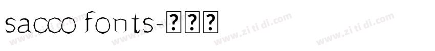 sacco fonts字体转换